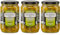 Grüne Peperoni 3x 340g Glas | Spezialität aus Griechenland | Buono | +20ml Jassas Olivenöl