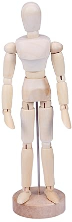 SHINEOFI Holzfigurenmodell Krippe für Kinder Desktop-Spielzeug Männchen Körper Modelle Wohnkultur Kinder bemaltes Spielzeug selbst bemalte Puppen hölzern schmücken Marionette Baby Bambus
