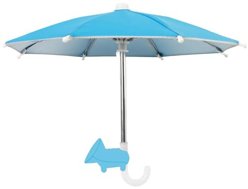 Phone Umbrella With Suction Cup Stand - UV Protection Anti-Glare Sun Shield for Cell Phones - Rain-Proof Coolness Protection