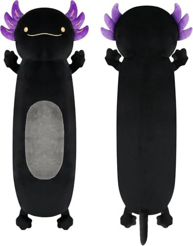 Dalmao 55cm Langer Axolotl Plüsch Kissen, Axolotl Stofftiere Kuscheltier, Niedliche Plüschtier Schlafkissen Geschenke für Kinder Geburtstage, Ostern