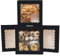 Gcardist Auto-pop Up Black 25.4x25.4x6.4cm 20Pcs Cookie Box with Window Pastry Macaron Bakery Box For Packaging (10x10x2.5 inch)