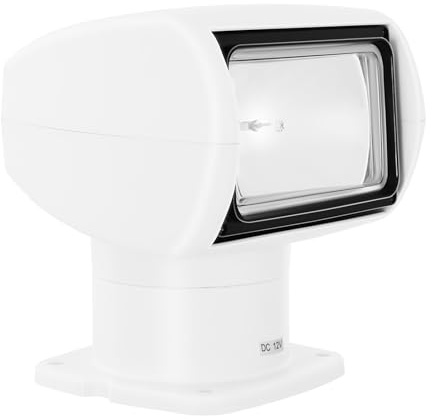Marine Boot Suchscheinwerfer Lumen Tragbarer Ferngesteuerter Strahler 100W 2500 LED Licht 360° Drehbar omnibearing Beleuchtung mit Fernbedienung für außen LKW Auto