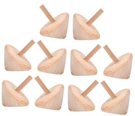 NUOBESTY 3sets Hölzerner Kreisel Holzspielzeug Holzspielsachen Zabawki Stymulujące Rozwój Gyroskop Gyroscope Spielzeuge Kreiselspielzeug Für Kinderkreisel Gyro- 10pcs*3