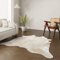 Wildlife Design Kuhfell Teppich Echtfell Sandfarben XL 230x210 cm Wohnzimmer Nachhaltig Tierfreundlich Gratis Lederuntersetzer