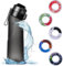 Oppingster Bouteille d'eau Avec 5 Capsules de Saveur 650ml, Bouteille d'eau Parfumée aux Fruits, Tasse d'eau Parfumée, Tasse d'eau de Sport Adaptée pour les Sports de Plein Air