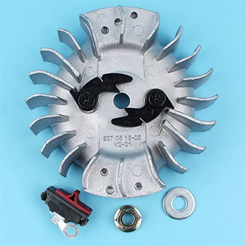 MEXWLOP Flywheel Nut Washer On Off Kill Switch, for Husqvarna, 268 272 272XP 268K Chainsaw Replacment Parts Chainsaw Switch Kit