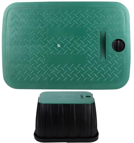 Tressify Valve Box Lid for Irrigation System, 12×17 Rectangular Plastic Sprinkler Cover, and Protective Valve Box Replacement