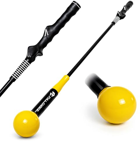Full Choice Golf Swing Trainer – Right-Handed Golf Swing Training Aid for Tempo, Strength and Flexibility | Durable Golf Training Aids for Indoor & Outdoor Practice with 40 & 48 Size Options