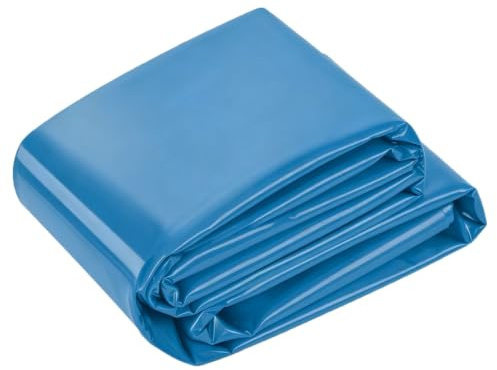 Liyadolaam Teichfolie, HDPE, blau, leicht zu schneidende Dichtungsfolie, feuchtigkeitsbeständige Membran für Fischteiche, Teiche im Freien, Gartenbrunnen, Wasserfall(4x4m)