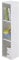 trendteam smart living - Regal Bücherleiste Bücherregal - Babyzimmer - Olivia - Aufbaumaß (BxHxT) 25 x 93 x 32 cm - Farbe Weiß - 155366001