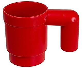 LEGO Taza, color rojo
