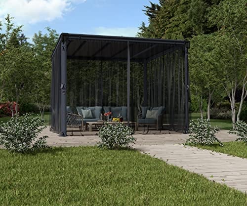 Palram Canopia Palermo 3000, 3600 Mosquito net Gartenpavillon Zubehör, grau, 1 x 360 x 217 cm
