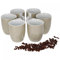 van Well Vario 6er Kaffeetassen-Set - Porzellan-Tasse groß - in fröhlichen Farben - pflegeleichtes Tassen-Set - für Spülmaschine & Mikrowelle geeignet - 300 ml Kaffeebecher Beige