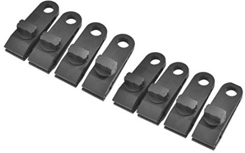 Pack of 8 Heavy Duty Reusable Nylon Tarpaulin Canopy Clips Screw On Clamps