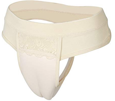 BaronHong - Camel Toe - Gaff Panty-Slip für Crossdresser Transgender (Nackt-Tanga, 2XL)