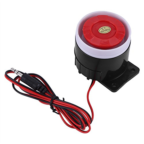 DC 12 V Mini Sirena por Cable de Alarma de Sonido de Seguridad para el hogar Kit de Alerta de bocina de 110dB Interior al Aire Libre con Voz Alta