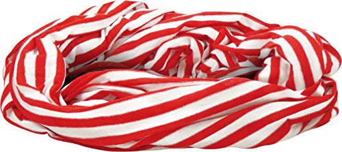 Makotex Loop Karneval rot - weiß Geringelt Schal Köln
