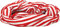 Makotex Loop Karneval rot - weiß Geringelt Schal Köln