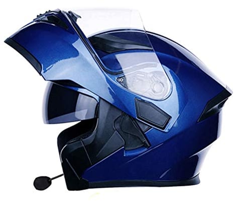 Klapphelm mit Bluetooth-Doppellinsen-Roller Motorradhelm Motorradhelm DOT Approved
