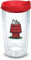 Tervis Peanuts™ - Snoopy Woodstock House Made in USA - Bicchiere isolato a doppia parete per mantenere le bevande fredde e calde, 453,6 g, classico