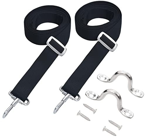 vidaXL 2X Correas para Toldo Inoxidable Amarre de Barco Ajustables con Hebillas y Mosquetones con Bucles y Gancho Bimini Tela y Acero