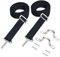 vidaXL 2X Correas para Toldo Inoxidable Amarre de Barco Ajustables con Hebillas y Mosquetones con Bucles y Gancho Bimini Tela y Acero