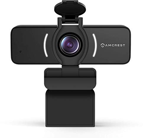 Amcrest 1080P Webcam with Microphone & Privacy Cover, Web Cam USB Camera, Computer HD Streaming Webcam for PC Desktop & Laptop w/Mic, Wide Angle Lens & Large Sensor for Superior Low Light (AWC205)