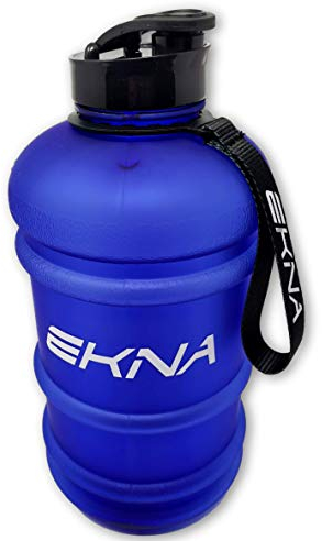 EKNA Bottle - 2,2 Liter Wasserflasche mit Füllstandsanzeige - Ideal für den täglichen Wasserbedarf - Für den Alltag, Fitness & Reisen - BPA Frei (2200ml, Hellblau-v2)
