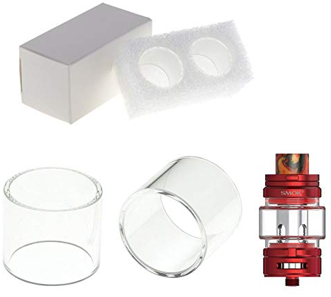 2x Ersatzglas 5ml für SMOK TFV18 Verdampfer Tank Glas Pyrex Tube Glastank Ersatz TFV 18