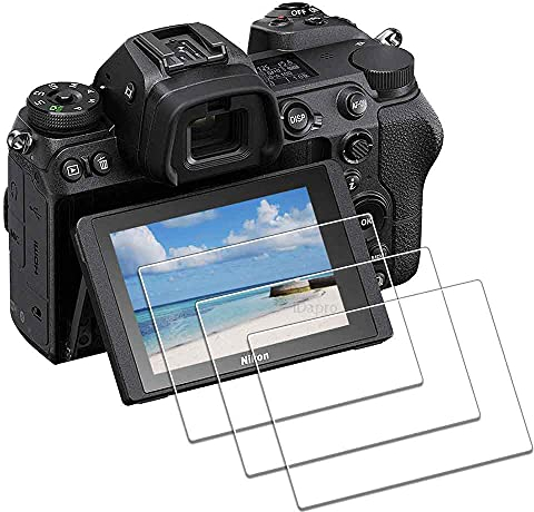 iDaPro [3Pcs Displayschutz schutzfolie für Nikon Z50 II Z50II Z7 / Z6 / Z5,Hartglas,9H Härte Glas,Kratzfest,Blasenschutz,Anti-Fingerabdruck,Einfache Installation