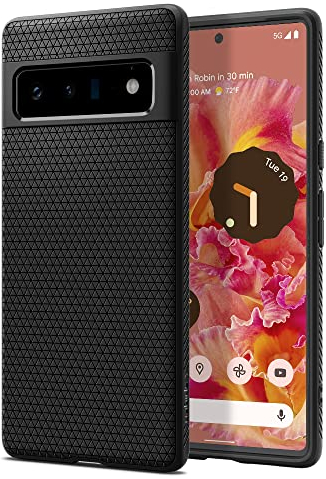 Spigen Liquid Air Hülle Kompatibel mit Google Pixel 6 Pro -Schwarz