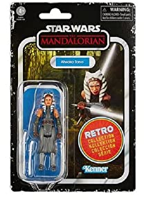 Star Wars Hasbro Retro Collection Ahsoka Tano Toy 9.5 cm-Scale The Mandalorian Collectible Action Figure, Toys for Kids Ages 4 and Up, Multicolor, F4459