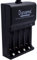 Dunamis Chargeur de batterie intelligent USB pour piles rechargeables 1,2 V AA ou AAA NiCd & NiMH – (Chargeur uniquement (sans piles), Noir)