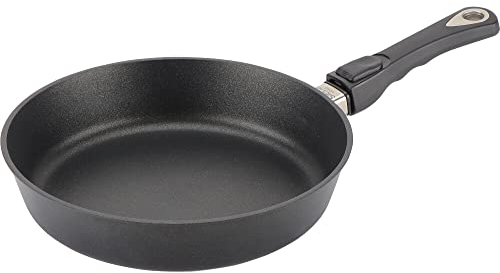 Siena Home Bratpfanne VERDE, 28 cm, tiefe Form, antihaftversiegelt, Stiel abnehmbar, perfekt für alle Herdarten, inklusive Induktion, aus 100% recyceltem Aluminium, Aluguss; energiesparendes Kochen