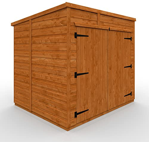 TigerFlex Shiplap Pent Bike Store Timber Bike Store, Garden Storage 6 x 5 ft