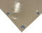 TENDAGGIMANIA PVC-Plane mit Ösen aus Aluminium, 650 g/m²- extra stark -mit umlaufendem Saum und Rundösen im Abstand von ca. 50cm- Massnahme 4m x 6m - Farbe: Beige