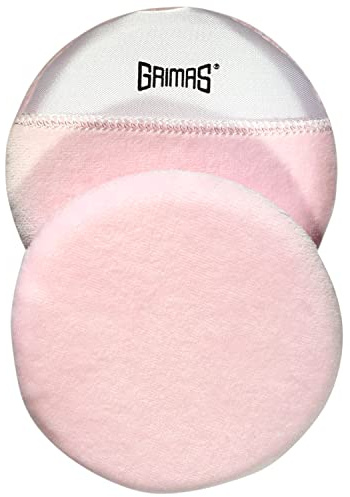 Grimas Profi-Velour-Puderquaste, 10cm, zum Auftragen von losem und geptresstem Puder, mit abnehmbarer Velourshülle, waschbar