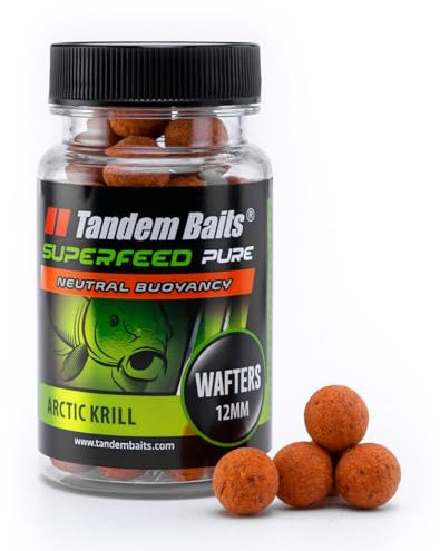 Tandem Baits SuperFeed Pure Wafters Artic Krill | Karpfen Angeln ohne Mühe | Boilies Köder Große-Fische-Angeln | Karpfenzubehör Profis & Hobby-Angler 12 mm 30 g