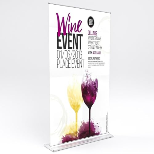 GGMMÖBEL AlaBama | Roll Up Banner | Alu Silber | 100x200cm | Premium+ | Display Werbebanner
