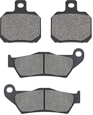 AHL 2 Paar Motorrad Vorderer/Hinterer Bremsbeläge kit Kompatibel mit Yamaha YP 125 Majesty 2001-2009