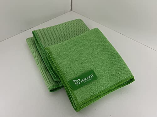 Jemako Fenster Profituch Plus M grün + Trockentuch M grün
