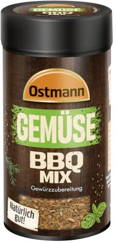 Ostmann Gewürze - Gemüse BBQ Mix | Gewürzzubereitung für Gemüse | Mediterrane Kräuternote für Grillgemüse, Tofu und Co. | 120 g im Streuer