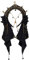 COSDREAMER Mädchen Frauen Gothic Steampunk Kreuz Krone Halo Stirnband Viktorianische Motorhaube (schwarz)