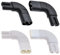 Xiatiaosann IEC320 C7 vers C8 Adaptateur secteur à angle droit, 90 degrés C7 femelle vers C8 mâle 2 broches Figure 8 Convertisseur de prise d'alimentation CA, noir et blanc (lot de 4)