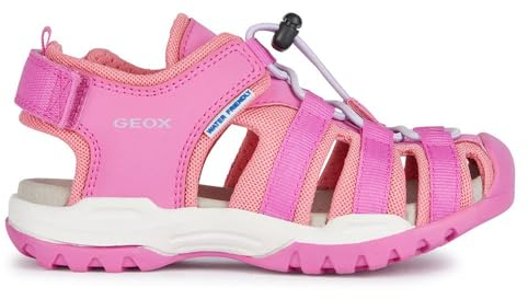 Geox J Borealis Girl B, Sandalo, Fuchsia Lt Coral, 26 EU