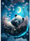 RICUVED Panda Diamond Painting Bilder, 5D Blume Diamant Painting Bilder Erwachsene Diamant Malerei Bilder Set Full Drill Tiere Diamond Painting Cross Stickerei Malerei Set 30x40cm