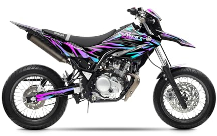 Arider Dekor (Aufkleber) für Yamaha WR 125 X (2008-2016) | Spark Edition (Blau | Pink)