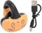 Wireless Ear Clip On Headphones Bluetooth,HiFi Bone Conduction Open Ear Headphones Wireless Bluetooth,Wireless Headset Sport Running Earring Earphone (Black Orange)