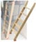 Etagenbettleiter/Schrägleiter, Drechselbank für Hochbett/Schlafsaal, Holzleiter mit Haken und rutschfesten Füßen, Holzleiter für Kinder und Erwachsene, Kletterleiter (Größe: 100 cm (39 Zoll)
