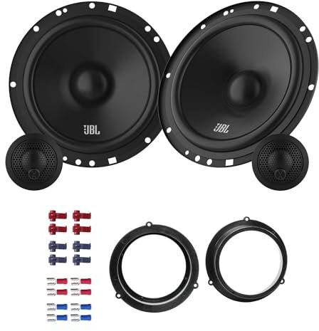 JBL Stage161CFS Lautsprecher mit Einbauset kompatibel mit Audi A4 B8 (8K) ab 2009 Türen hinten 450 Watt 165mm 2 Wege Kompo